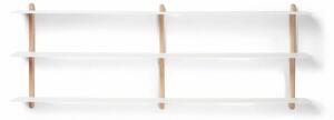 Gejst - NIVO - Hylla - D - Light Oak/White - H42 x L118 x B16 cm