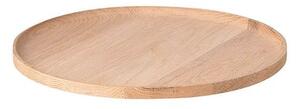 Blomus - Oku Tray - Bricka - Oak - M - Round - H2 x L20 x Ø34 cm