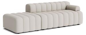 NORR11 - Studio 1 Outdoor - Trädgårdssoffa - Sunbrella: Savane Whisper SAV2 J349 140 - W: 240 x D: 96 x H: 70 x SH: 47 cm