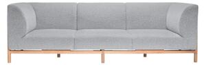 Hübsch - Moment Sofa - Soffa för 3 personer - Grey/Nature - 3 Person - L257 x W89 x H80 cm