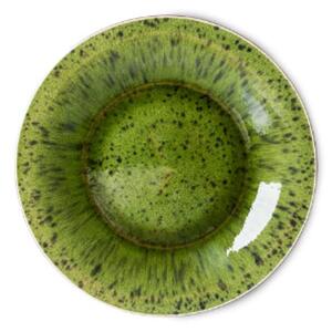 HKLiving - The Emeralds Ceramic Dinner Plate (Set of 2) - Tallrikar - Green - Spotted - 27x27x3cm
