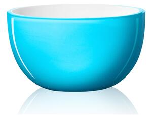 Piet Hein - SUPER-Skål - Skål - Skål glas 21 cm - Opal/Aquamarin - H11.5 x W21 D21 cm