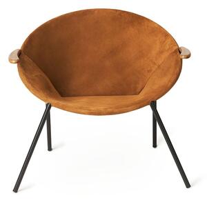 Warm Nordic - Balloon Chair - Fåtölj - Sheerwood Nubuck (Hazel Brown) - L79 x W61 x H68 cm