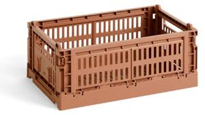 HAY - Colour Crate Recycled - Lådor - Terracotta - W: 17 x L: 26,5 x H: 10,5 cm