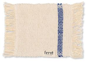 Ferm Living - Savor Coasters - Grytunderlägg - Off-White / Blue - W14 x L10 cm - 4 pcs