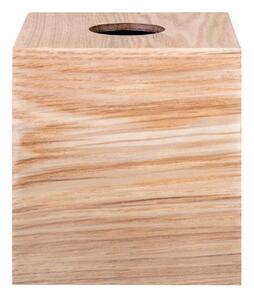 Blomus - WILO Cosmetic Tissue Box - Låda - Oak - Square Shape - H14 x L14,5 x W14 cm