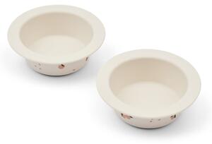LIEWOOD - Peony Printed Suction Bowl 2-pack - Skål för barn - 1232 Peach / Sea Shell - D16 x H5.3 cm