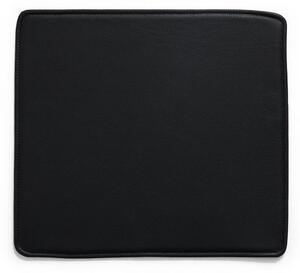 HAY - Seat Pad For X-Line / Indoor - Stolsdyna - Black Leather - W42.5 x D39 x H0.5 cm