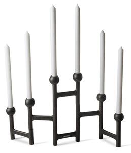 Polspotten - Round Folding Candle Holder - Ljusstake - Dark Grey - L56 x W4 x H30cm