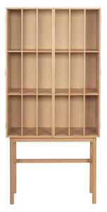 Hübsch - Shoji Cabinet - Skåp - Natural Oak - Tall - L80 x W35 x H170 cm
