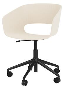 Montana - Marée 405 - Kontorsstol - Oat/Frame: Black - H 73-85 cm SH 40-52 cm D 48 cm W 55.5 cm