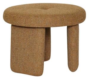 Hübsch - Rocco Pouffe - Puff - Ochre - ø54xh41cm
