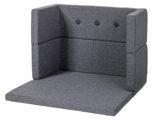 By KlipKlap - KK Play Fold - Square - Barnsoffa - BLUE GREY W. GREY - 90x90 x H:30 CM