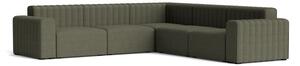 NORR11 - RIFF Sofa - Corner sofa - Soffa för 3 personer - Fiord - 961 - W277 x D92 x H70 x SH40,5 cm