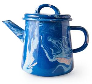 BORNN - NEW MARBLE - Tea Pot - Kanna - 1000ml, Cobalt - 11x13CM