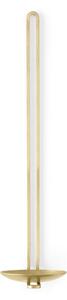 Audo Copenhagen - Clip Candle Holder - Ljusstake - H34, Wall, Brass - H: 34 cm, W: 8 cm, D: 10 cm
