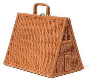 Ferm Living - Braided A-house - Lådor - Braided Rattan - W29 x H36 x D45 cm