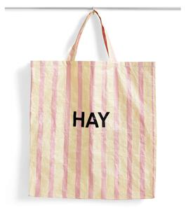 HAY - Recycled Candy Stripe Bag - Bärbar väska - X-Large - Red/Yellow - W64 x D28 x H70 cm