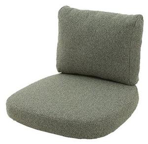 Cane-line - Sense/Moments Lounge Chair Cushion Set Indoor - Kuddar för utomhusbruk - Dark Green - Cane-line Wove - B: 72 x D: 83 x H: 21 cm