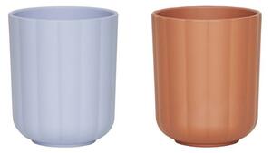OYOY MINI - Pullo Cup - Pack of 2 - Barnens pokal - Caramel / Ice Blue - W:7 x H:8 cm