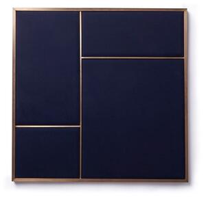 PLEASE WAIT to be SEATED - Nouveau Pin / By All the way to Paris - Anslagstavla - Navy Blue / Brass - Medium - W62.3 x D2.5 x H62.3 cm