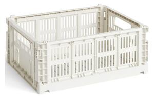 HAY - Colour Crate Recycled - Lådor - OFF-WHITE - Medium - W: 26,5 x L: 34,5 x H: 14 cm