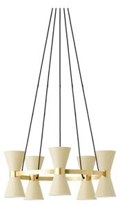 Audo Copenhagen - Collector, Chandelier 5 - Hängande lampa - Créme - H: 26 cm, Ø: 66,5 cm