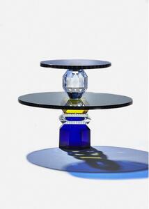 Reflections Copenhagen - Dallas Tray - Bricka - Blue/Clear/Black/Yellow - 32 x 23,8 x 32 cm