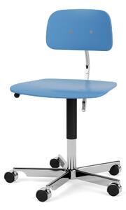 Montana - KEVI 2533 Office Chair - Kontorsstol - Azure / Polished Aluminium - W56 x L56 x SH38-51 cm