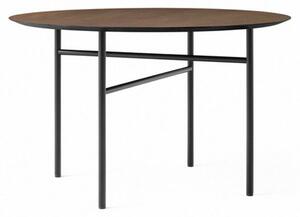 Audo Copenhagen - Snaregade Round Dining Table - Matbord - Black/Dark Stained Oak - Ø120 - Ø120 x H73 cm