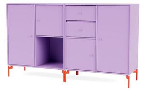 Montana - COUPLE - With Rosehip Legs - Skänk - Iris - H 82.2 CM / W 139.2 CM / D 38 CM