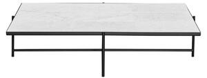 Handvärk - Coffee Table 140 - Soffbord - Black / White Marble - H32 x L140 x D140 cm