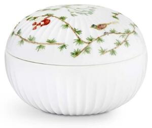 Kähler - Hammershøi Christmas Bonbonniere - Skål - White Decor - H8.5 x Ø12 cm