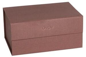 OYOY LIVING - Hako Storage Box - A5 - Förvaringslådor - 308 Dark Caramel - H12 x L24 x W17 cm