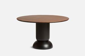 Woud - Ludo Dining Table (130 Cm) - Matbord - Matt lacquered walnut - H74 x W130 cm