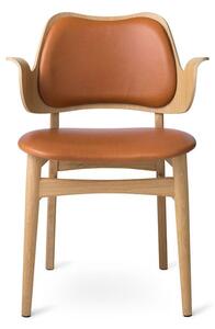 Warm Nordic - Gesture Chair / White Oiled Oak - Matstol - Silk 0250 (Camel) - L58 x W54 x H80 cm