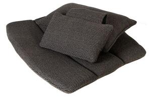 Cane-line - Breeze Highback Lounge Chair Cushion - Kuddar för utomhusbruk - Dark grey - Cane-line Focus - B: 75 x D: 55 x H: 2 cm