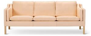 Fredericia Furniture - Mogensen 3-Seater Sofa 2213 by Børge Mogensen - Soffa för 3 personer - Vegeta 90 Natural / Soaped Oak - W221 x D81 x H80 x SH43 cm