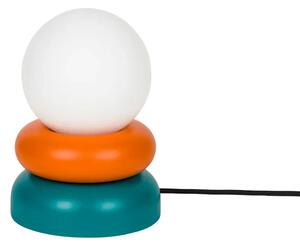 Noo.ma - Otem Table Lamp - Bordslampa - Orange Peel & Deep Turquoise - Ø16 x H24 cm
