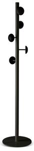Bent Hansen - Button-Up & Hang-Up - Krokar - Hang-Up Black with 5 optional Button-Up hooks - Ø: 39 x H: 177 cm