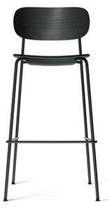 Audo Copenhagen - Co Bar Chair - Barstol - Black Steel / Black Oak - H: 104,5 x SH: 75,5 x W: 50.9 x D: 49.7 cm