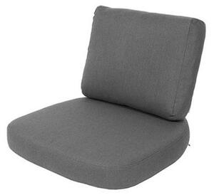 Cane-line - Sense/Moments Lounge Chair Cushion Set Indoor - Kuddar för utomhusbruk - Grey - Cane-line Natté - B: 72 x D: 83 x H: 21 cm