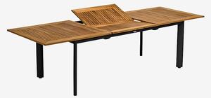 Hillerstorp - NYDALA bord 96x200/280 cm - Svart - Matbord utomhus - Från Homeroom