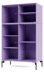Montana - Ripple Cabinet III - With Black Legs - Vitrinskåp - Iris - W69,6 X H117,6 X D38 cm