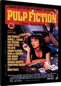 Inramad poster Pulp Fiction - Uma On Bed