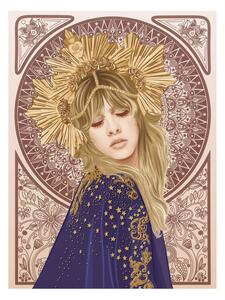 Illustration Stevie Nicks Mucha, Retrodrome
