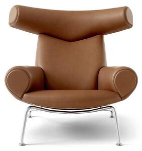 Fredericia Furniture - Wegner Ox Chair 1000 by Hans J. Wegner - Fåtölj - Max 95 Cognac - W99 x D99 x H92 x SH36 cm