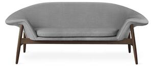 Warm Nordic - Fried Egg Sofa / Smoked Oak - Soffa för 2 personer - Canvas 134 (Grey Melange) - L186 x W68 x H68 cm