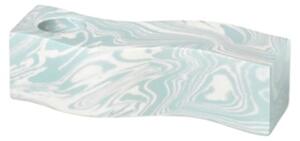 Broste CPH - Lysestage 'Swelly' Komposit - Ljusstake - Light Turquise - Stock sale - W5 x L12 x H3 cm