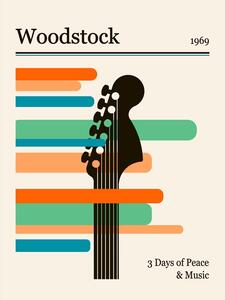 Illustration Woodstock Festival, Retrodrome